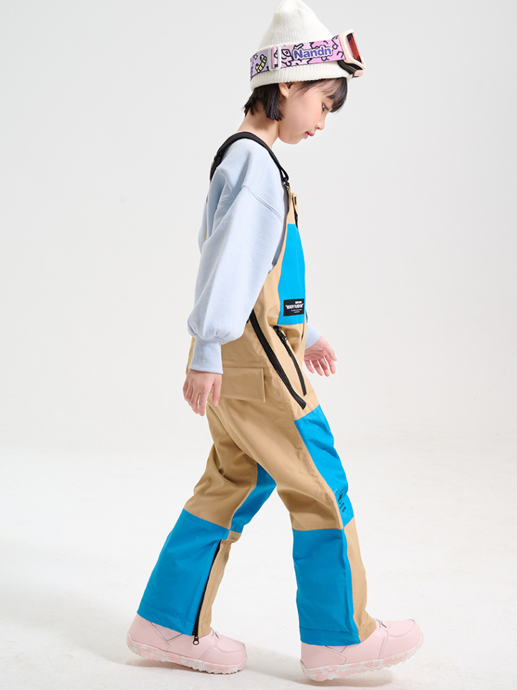 NANDN Powder Colorblock Youth Bibs