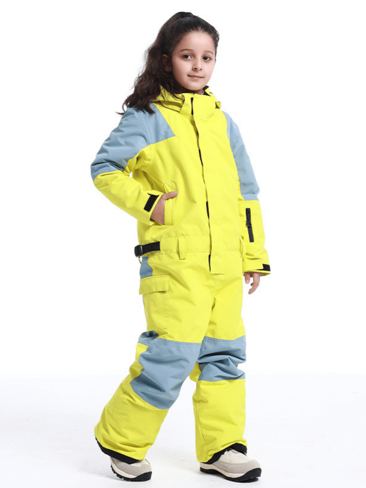 Gsou Snow Kids Colorblock Ski One Piece