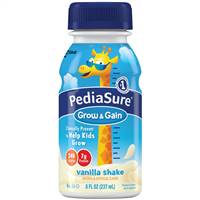 PediaSure Grow & Gain Pediatric Vanilla Flavor 8 Ounce Bottle Ready to Use, 58049 - CASE OF 24