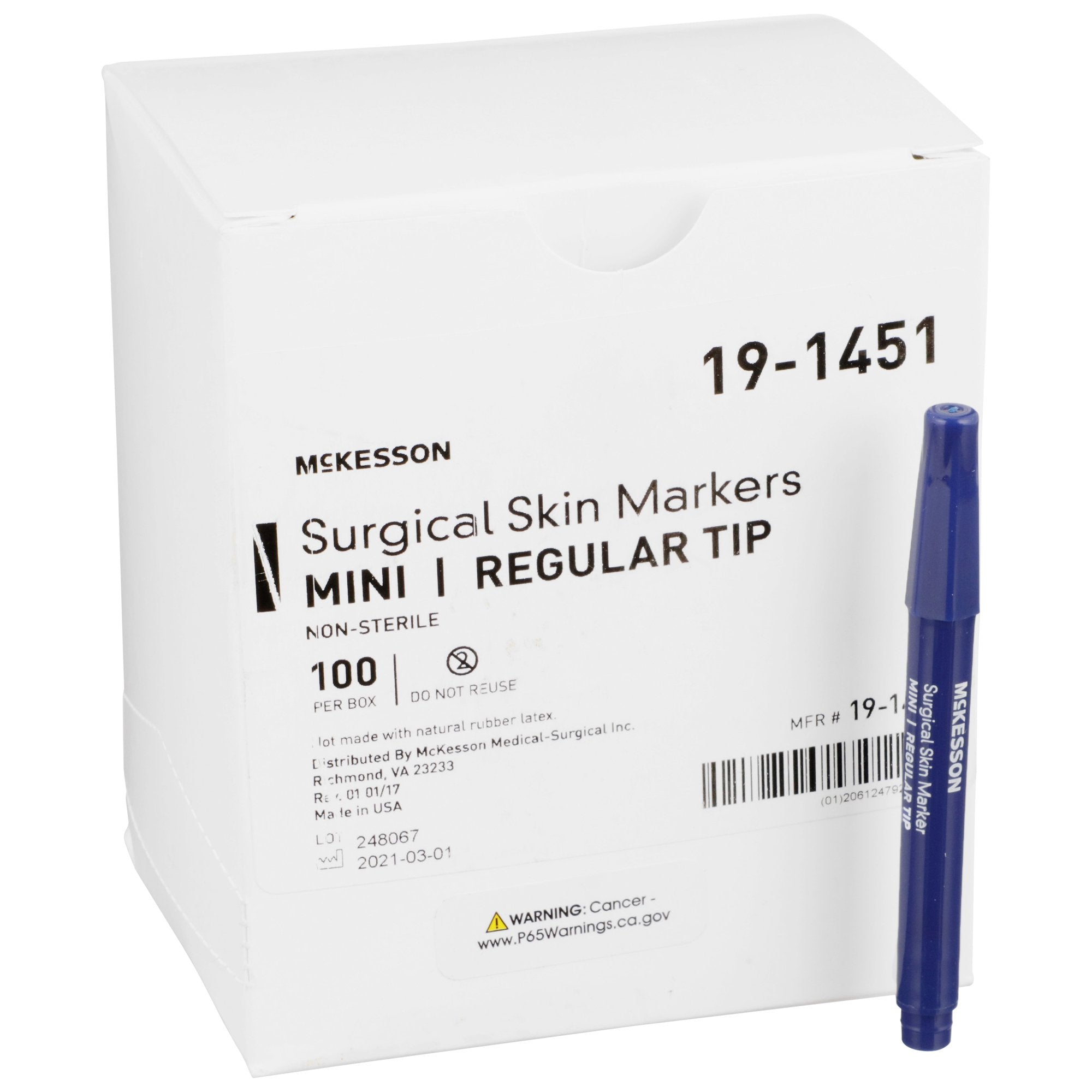 McKesson Surgical Skin Marker, McKesson Brand 19-1451, 100 Count