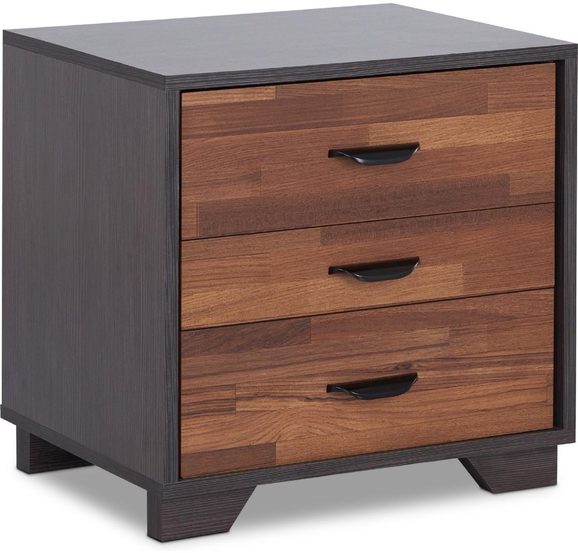 ACME Eloy Nightstand in Walnut & Espresso