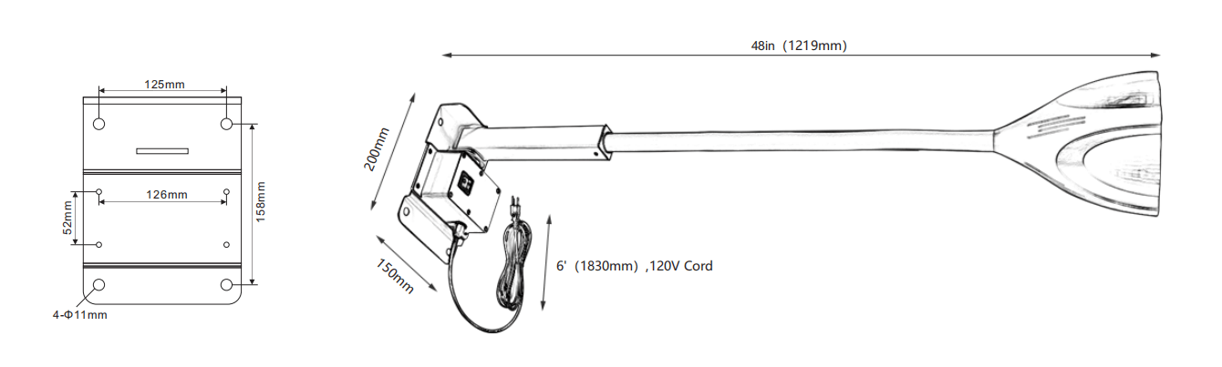 Flexible lamp, gooseneck lamp, detachable lamp and high-power lamp