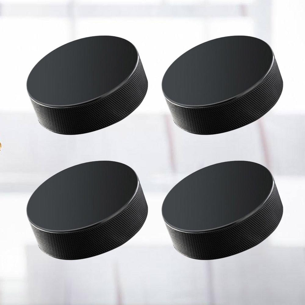 4Pcs Professional Rubber Ice Hockey Pucks Standard Hockey Balls Sports  for Practice Training Game