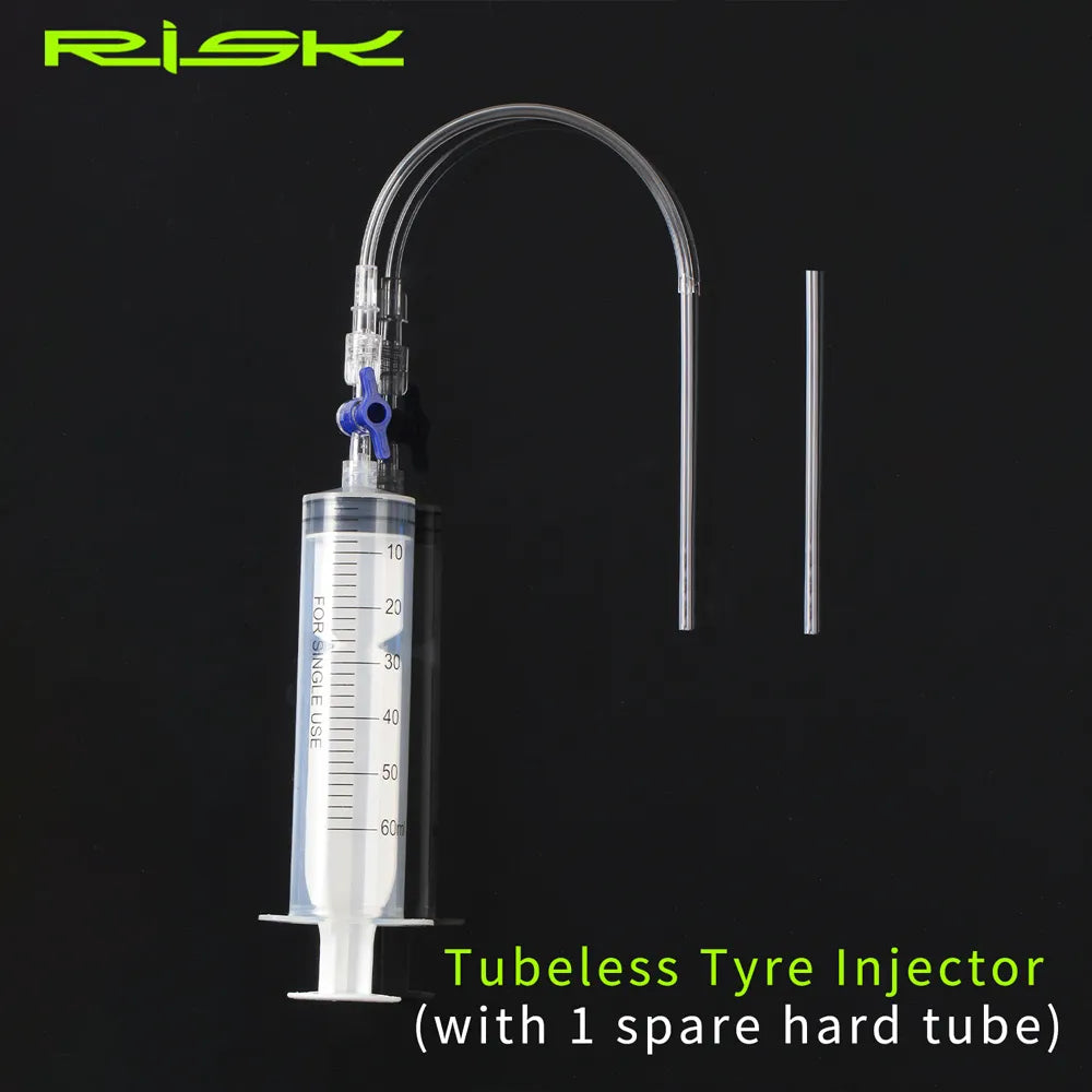 Cycling Bike Tubeless Tyre Sealant Injector Tool Syringe Schrader Presta Valve Core Removal Tool