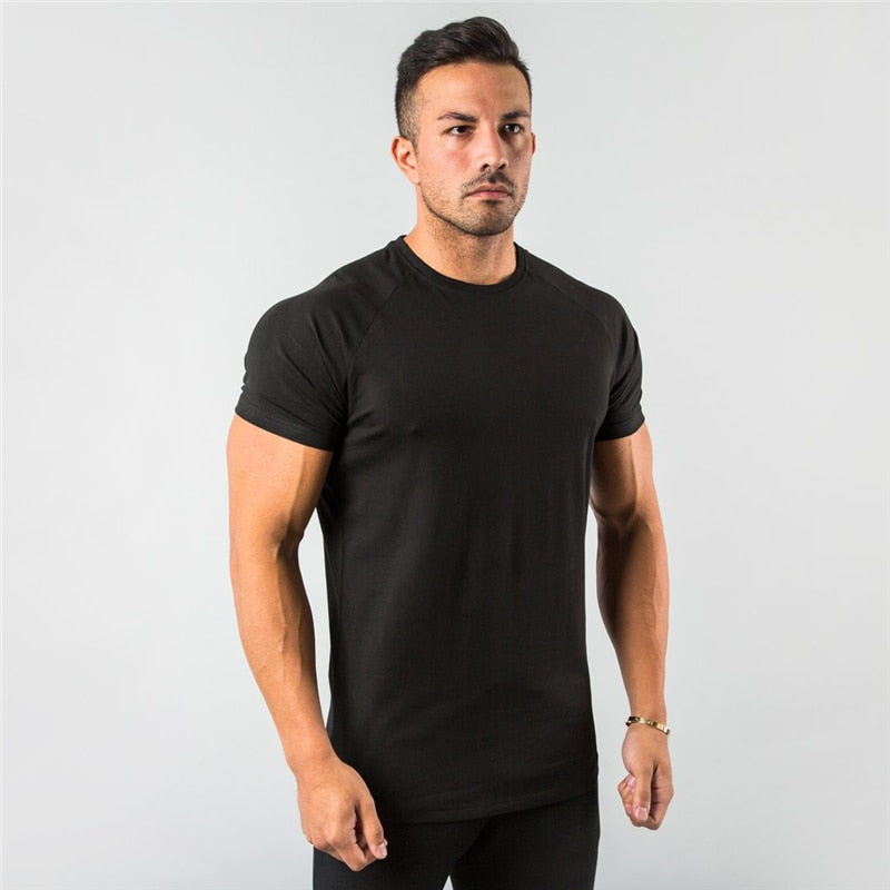 Slim Fit Gym Top Short Sleeve Bodybuilding T-shirt