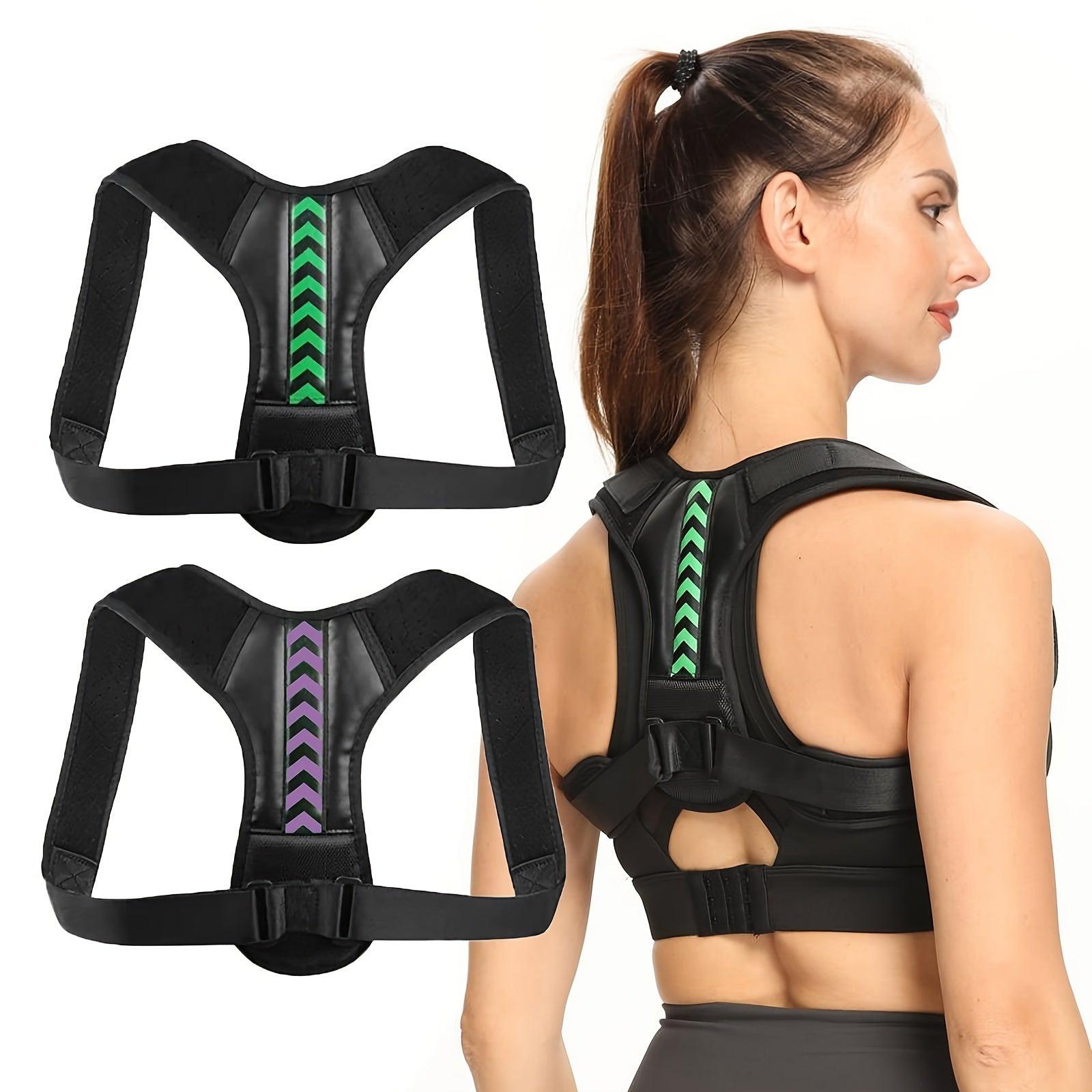 Adjustable Back Shoulder Posture Corrector Belt Clavicle Spine Support Reshape Your Body Sport Upper Back Neck Brace Black