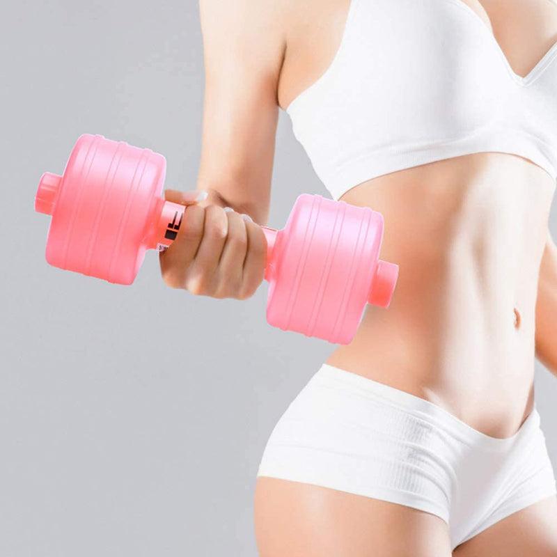 Body Building Water Weight Dumbbell Fitness Gym Equipment Crossfit Yoga For Training Sport Plastic Bottle Exercise