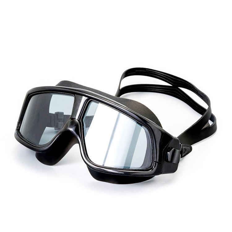 High Quality HD Antifog Large Frame Swimming Goggles for Adults