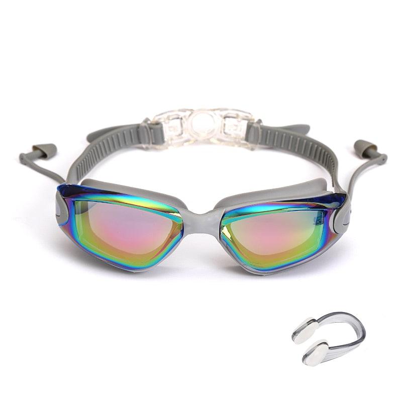 Professional Swimming Goggles Swimming Glasses with Earplugs Nose Clip