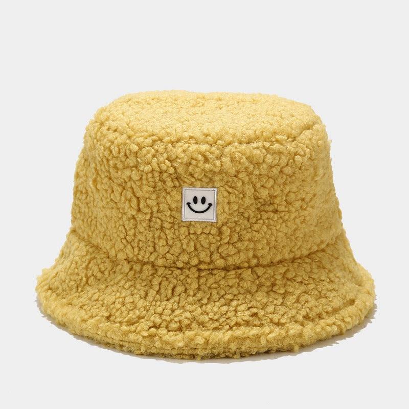 Smile Teddy Fleece Bucket Hats