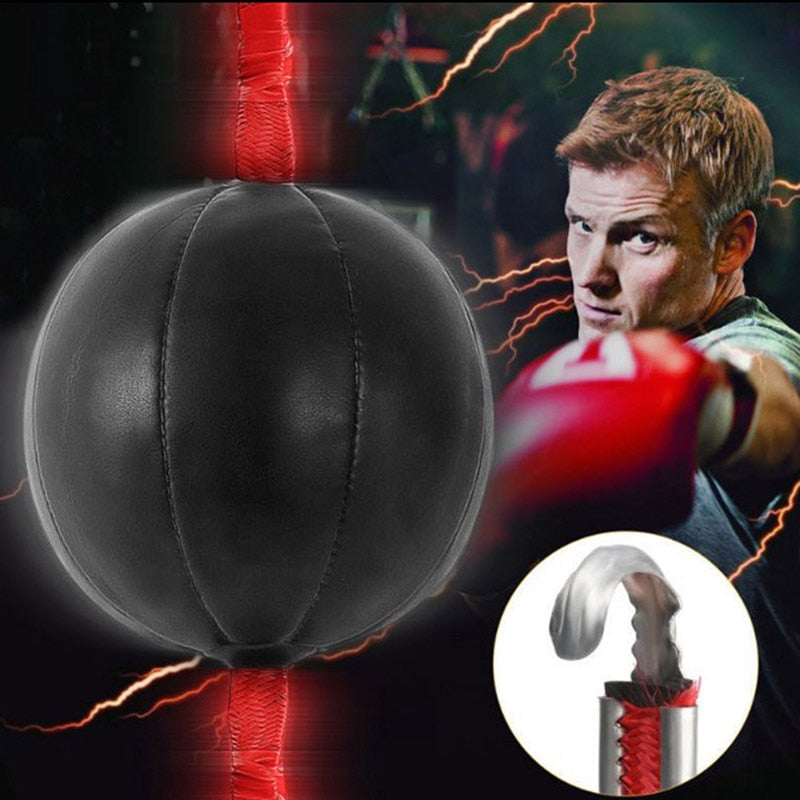 Double End Boxing Speed Ball Punch Bag PU Leather Gym Punching Bag Training Fitness Sports Speed Equipment