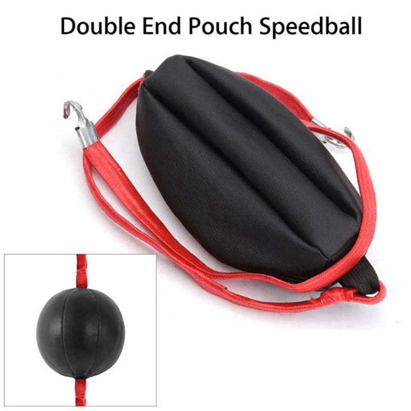 Double End Boxing Speed Ball Punch Bag PU Leather Gym Punching Bag Training Fitness Sports Speed Equipment