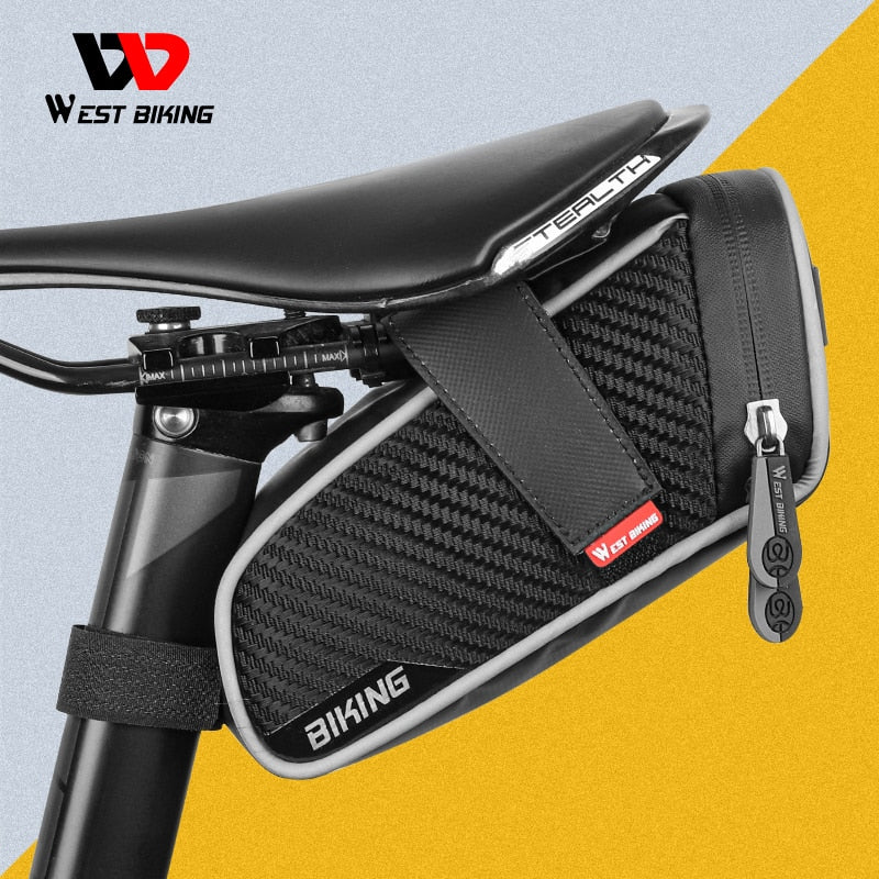 WEST BIKING Waterproof Bicycle Back Seat Saddle Bag