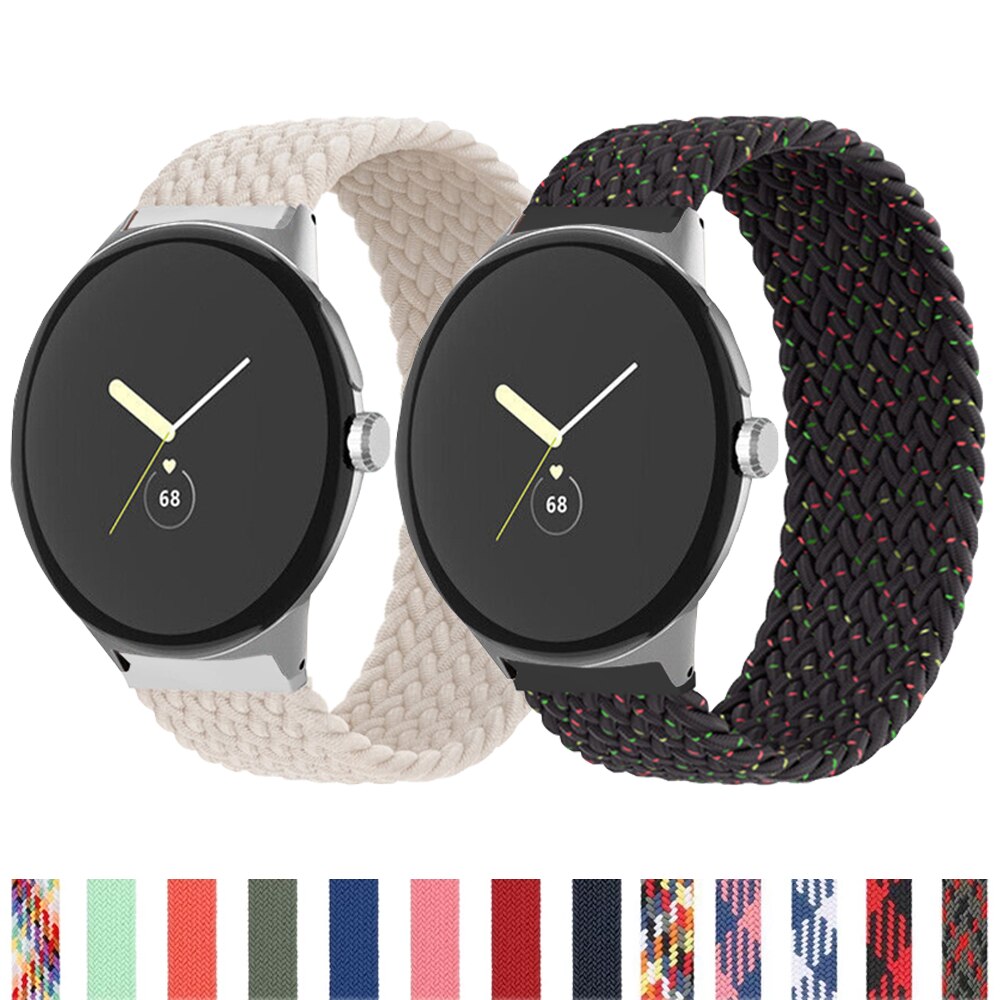 Braided Solo Loop for Google Pixel Watch band Smartwatch Accessories Elastic Nylon belt correa bracelet Pixel Watch Active strap