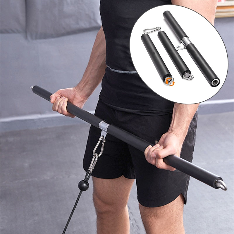 Biceps Triceps Training Rope Lat Pull Down Bar Back Blaster Chest Muscle Workout Grip Handle For Gym Home Pulley Cable Equipment