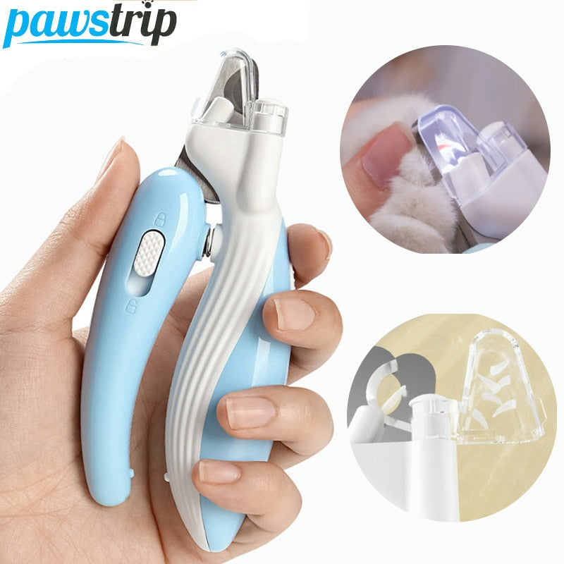 Pet Nail Clippers with Led Light Pet Claw Grooming Scissors for Dogs Cats