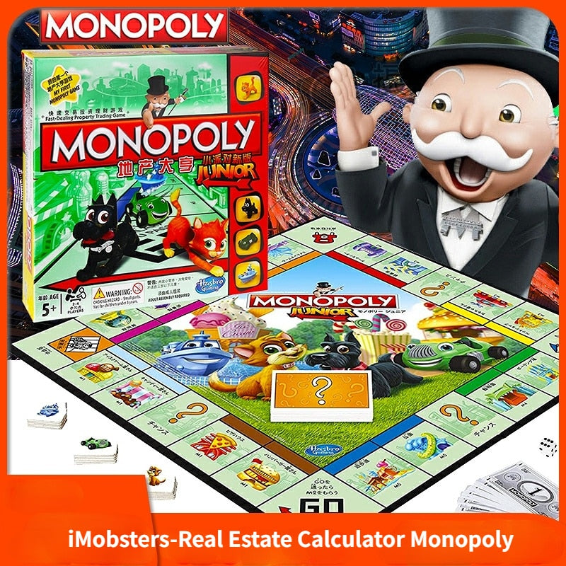 Hasbro Monopoly Party Supplies Interactive Develop Intelligence Board Games Kids Toys Gift for Brithday