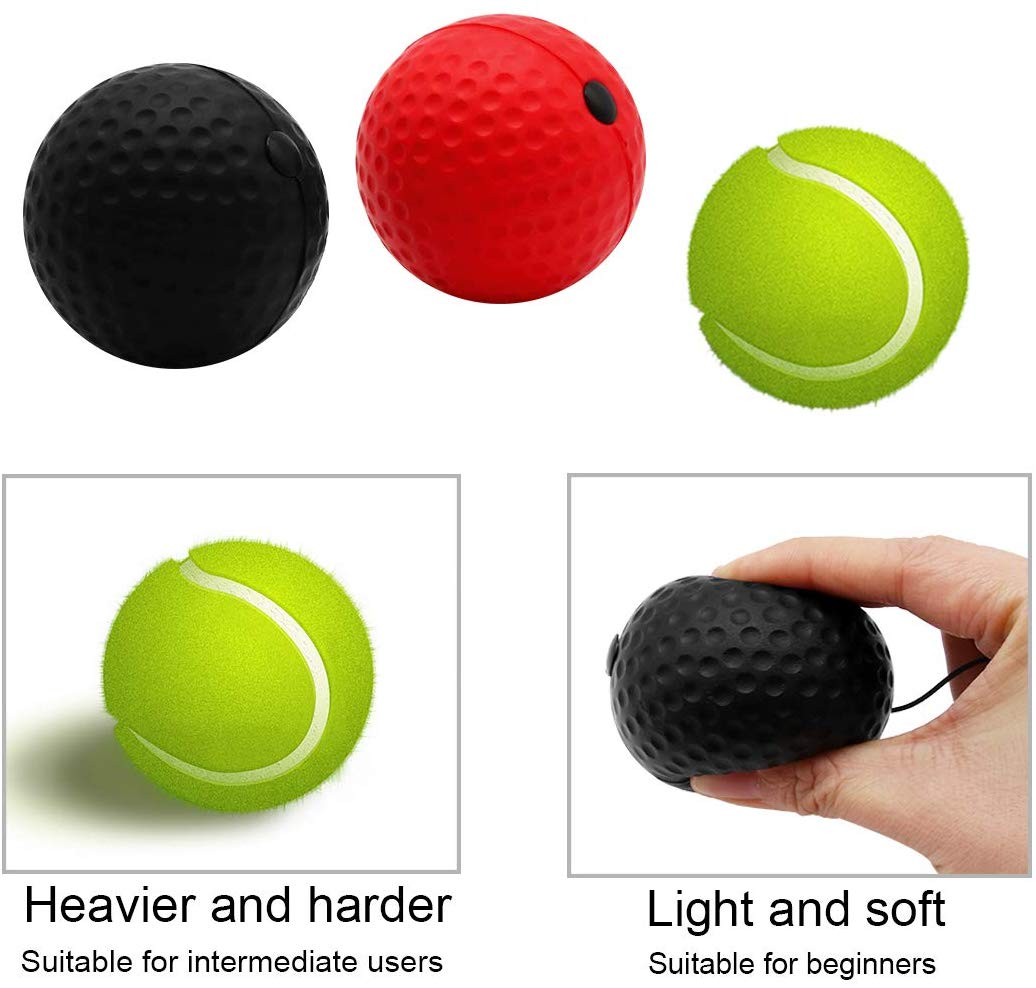 Boxing Ball on String Sports Speed Reactions MMA Fighting Training Karate Muay Thai Silicone Head Bands Kids Exercise Equipment