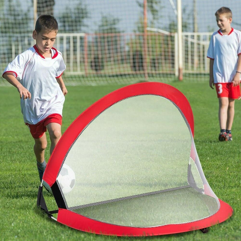 Football Potable Folding Goal Post Soccer Training Goal Net