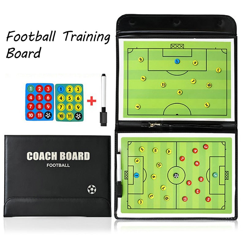 Football Training Board Coaching Magnetic Clipboard Folder Soccer Accessories