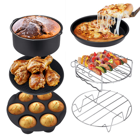 Ultrean Air Fryer Toaster Oven Combo, 7 Accessories and 50 Recipes