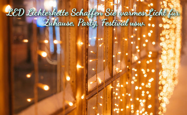 Wolketon Onlineshop Günstig Kaufen LED Eisregen Lichterkette