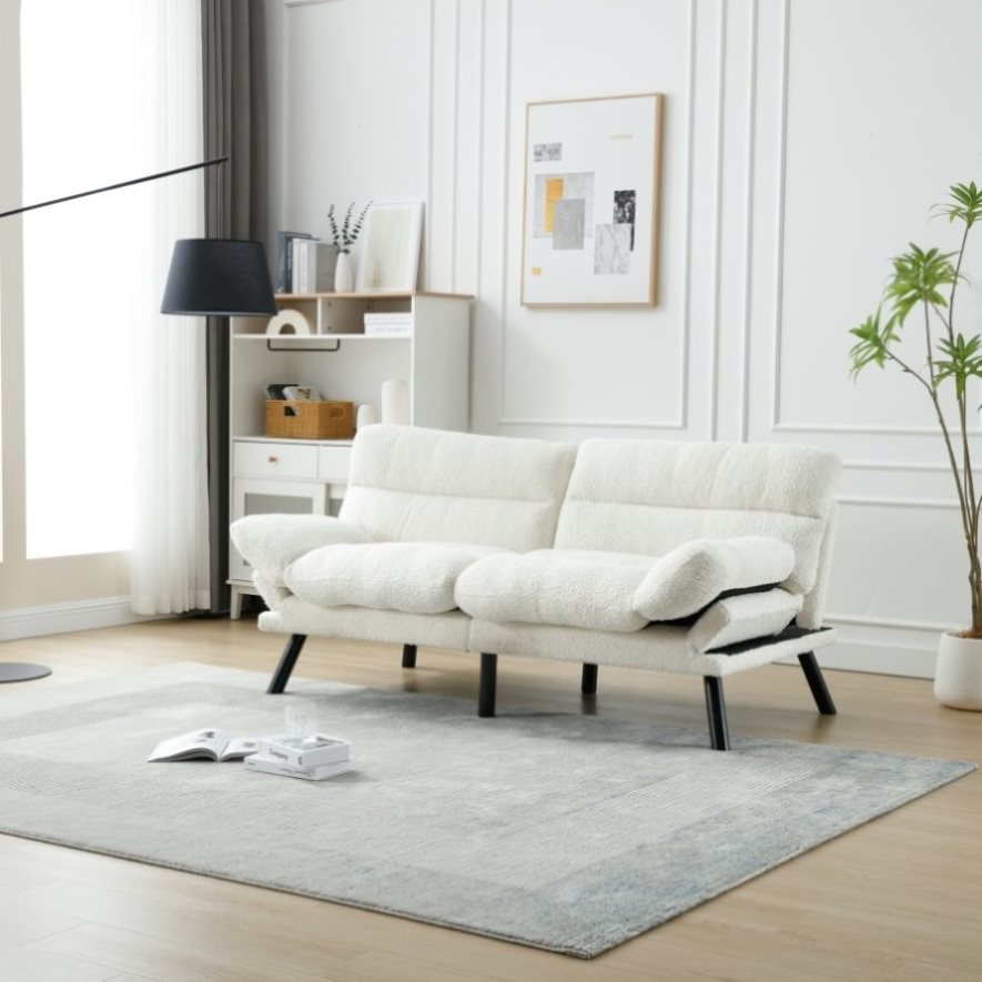 ZUN COOLMORE Velvet Sofa , Accent sofa loveseat sofa with metal feet W1568125271