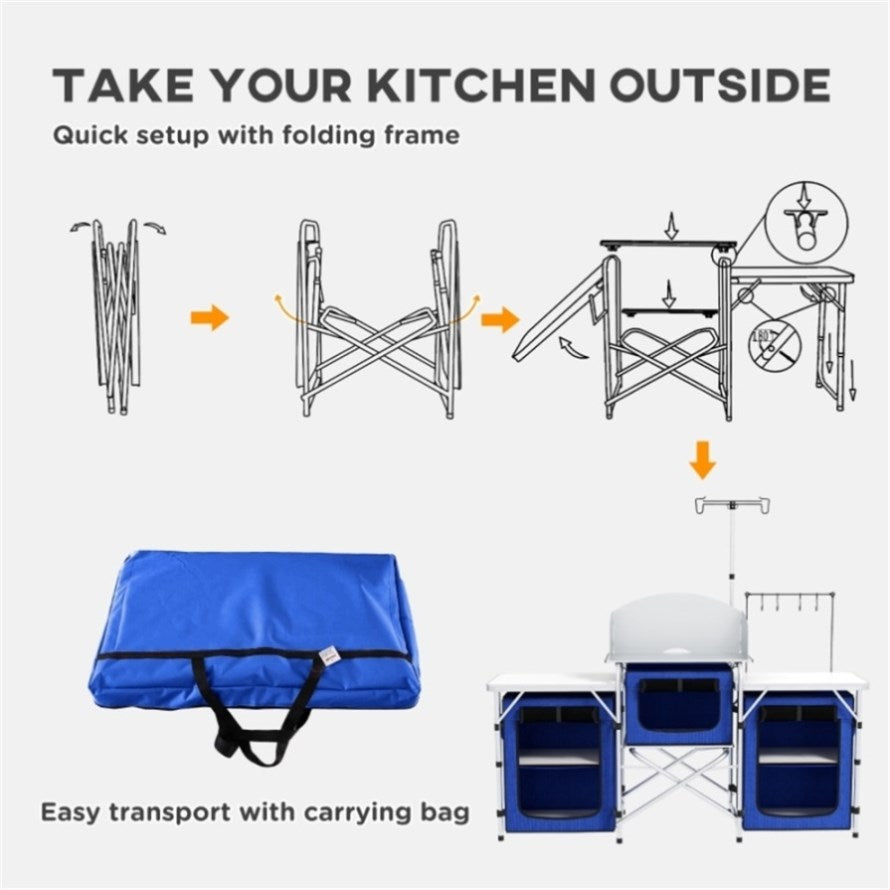 ZUN Camping portable island platform 68755542