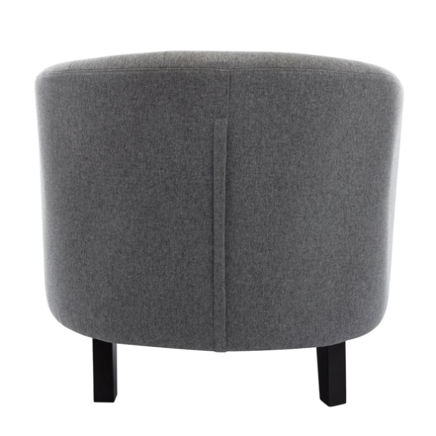 ZUN linen Fabric Tufted Barrel ChairTub Chair for Living Room Bedroom Club Chairs WF212660AAC