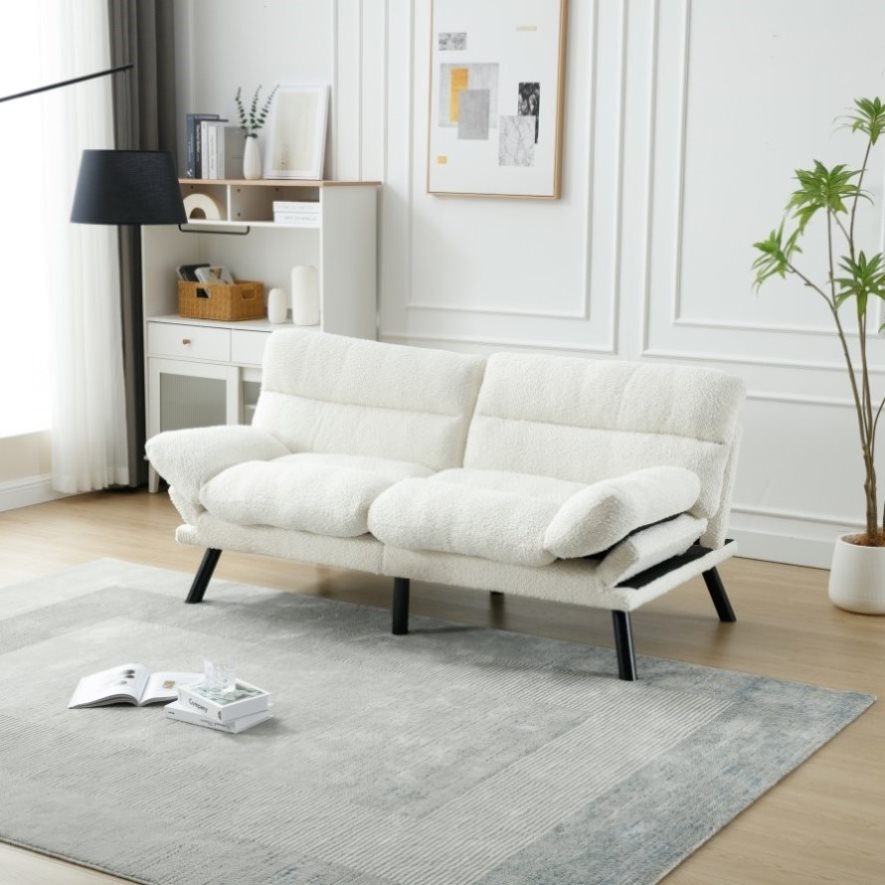 ZUN COOLMORE Velvet Sofa , Accent sofa loveseat sofa with metal feet W1568125271