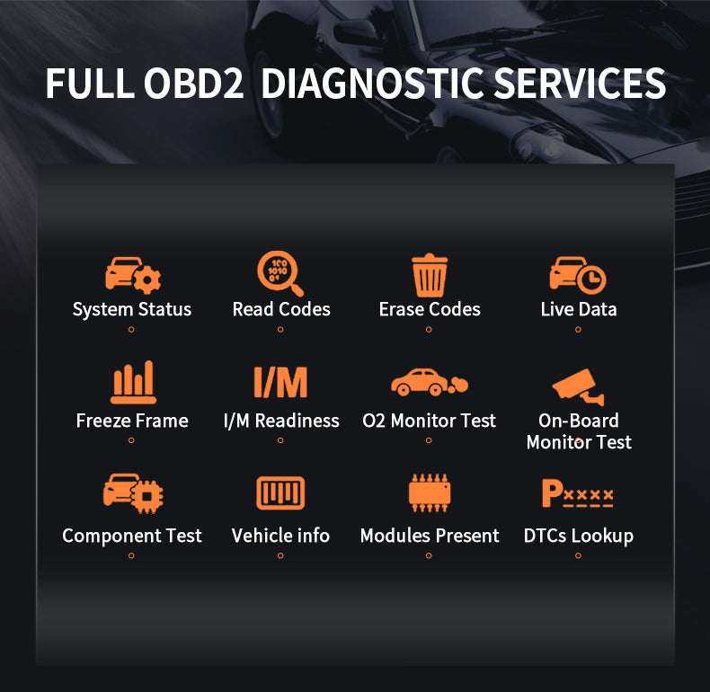Foxwell NT809 Supports FULL OBD2 DIAGNOSTIC SERVICES