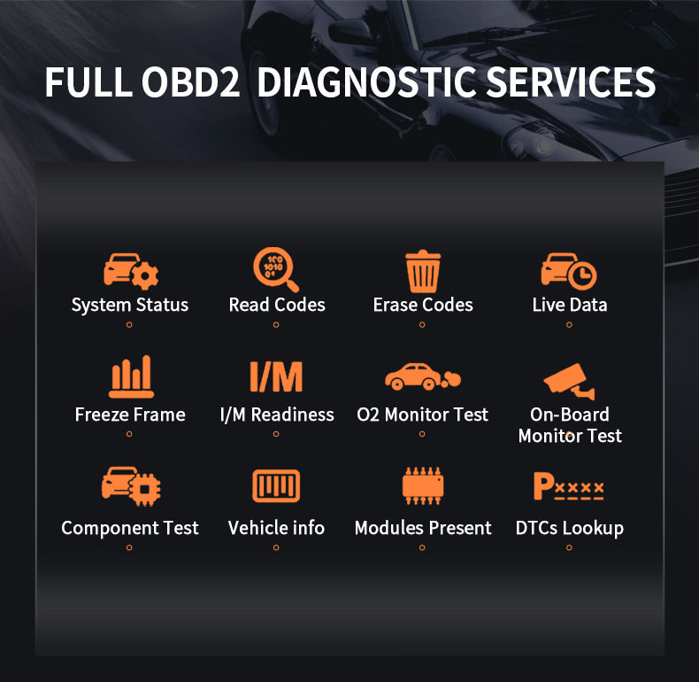 Foxwell NT809 Supports FULL OBD2  DIAGNOSTIC SERVICES