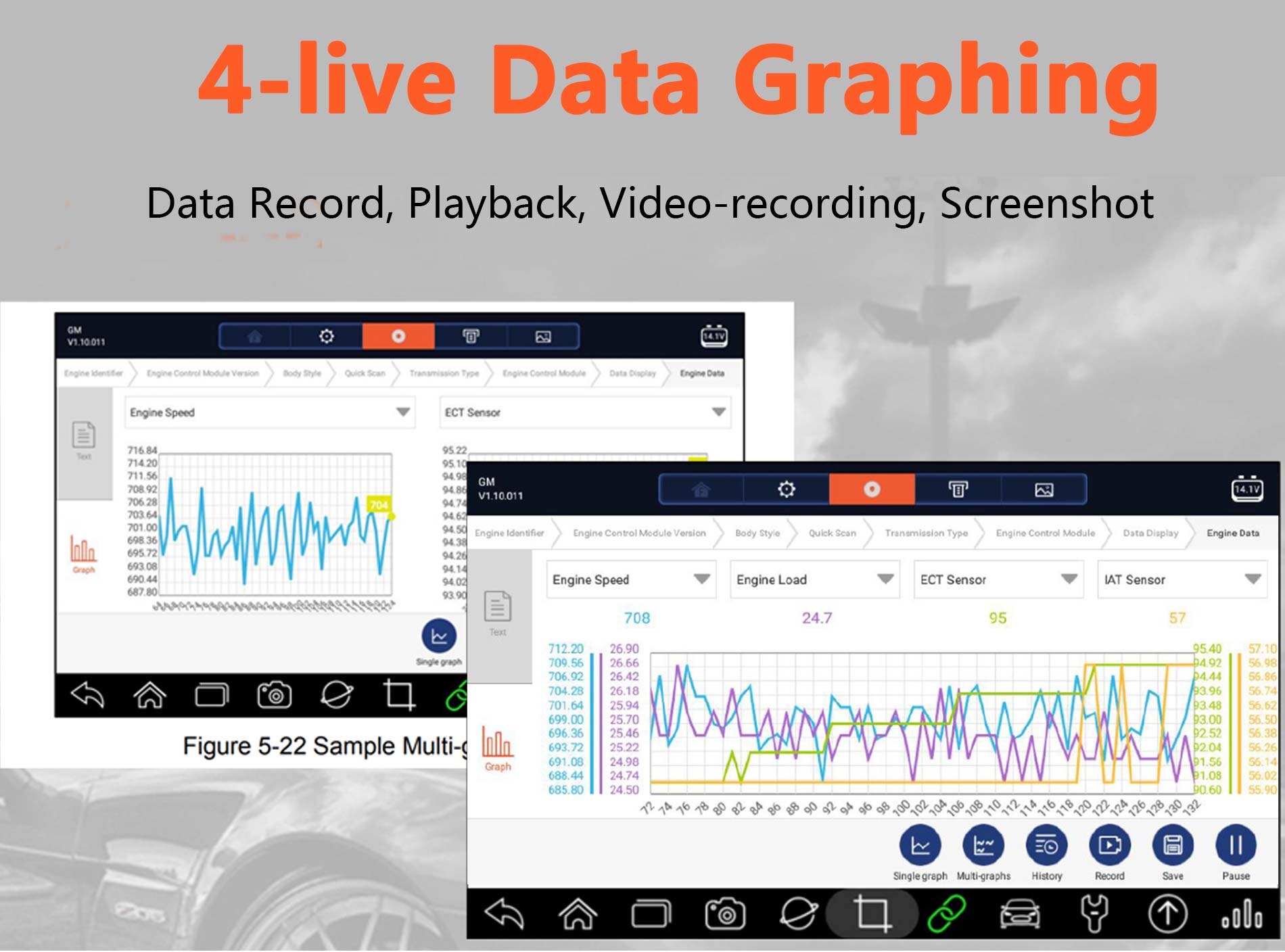 Foxwell GT60 Show Live Data function