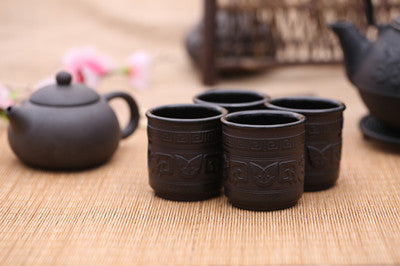 Japan Design Cast Iron Teacup Tea Cup cupuntersetzer Black 2er-set setpreis 