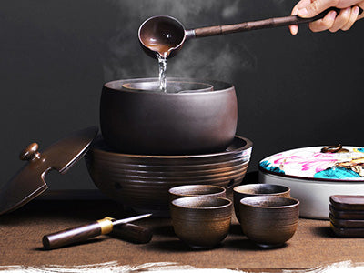 Cabilock 5pcs Chinese Kung Fu Tea Accessories Gong Fu Tea Tool Set Tea Needle Tea Spoon Tea Clip Tea Brush Tea Cup Fork for Gongfu Tea Ceremony Accessory