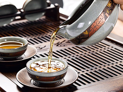 WYANG Six Sets Of Natural Tea Ceremony Trumpet New Kung Fu Tea Set Accessories Tea Bucket Black 