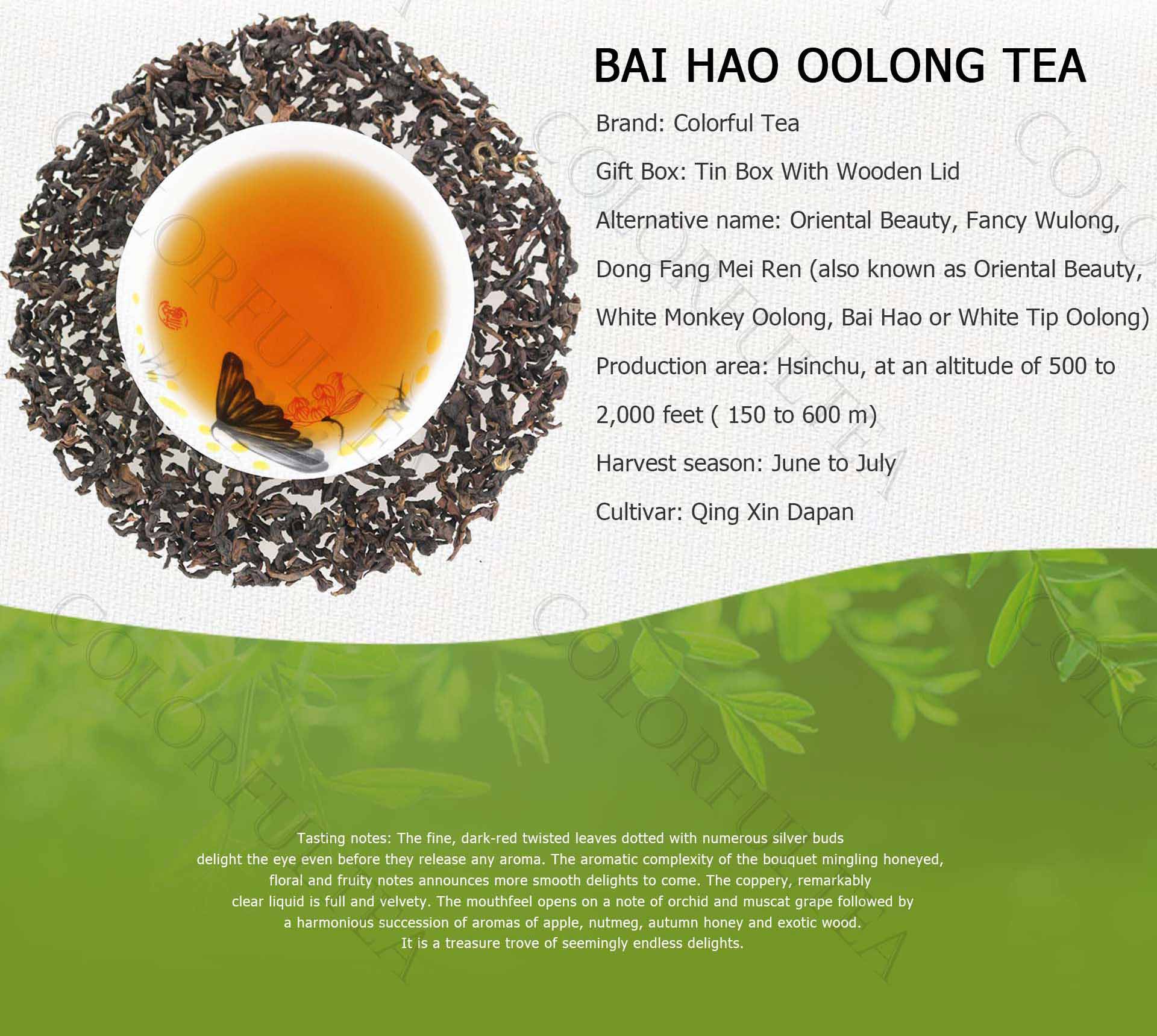 Taiwan Bai Hao Oolong Tea