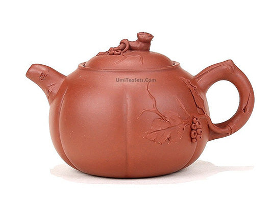 Teapot Yixing teapot ore Purple Clay teapot Big Apple red mud Product Sketch and teapot Chinese Tea Pot Color : Large Size 400ml