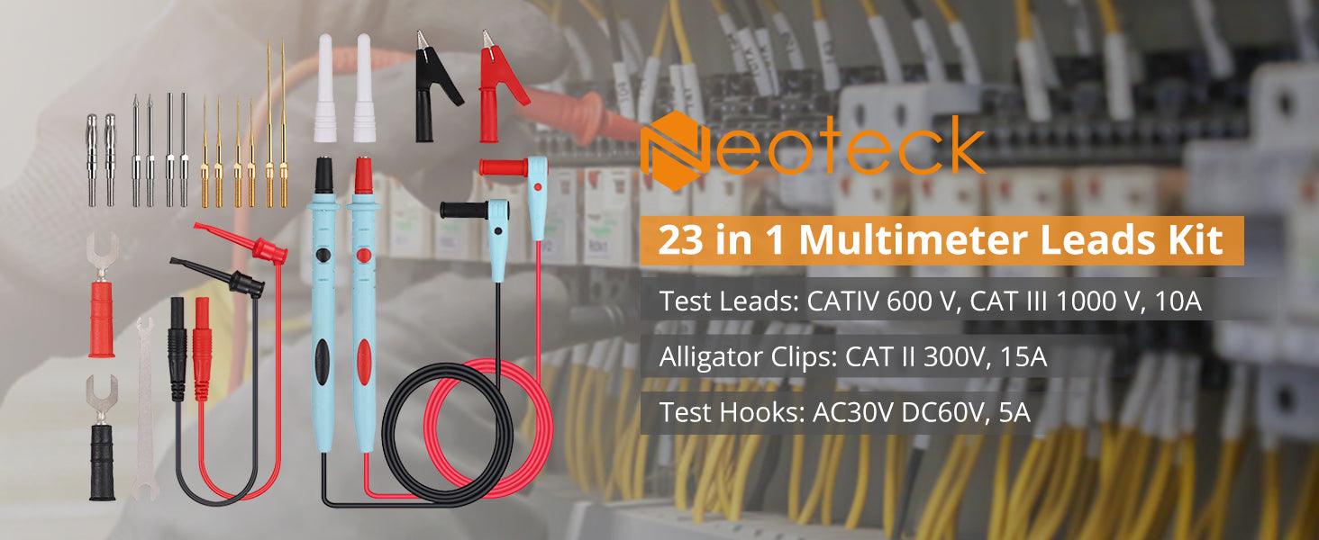 Neoteck 23-in-1 Multimeter Leads Kit