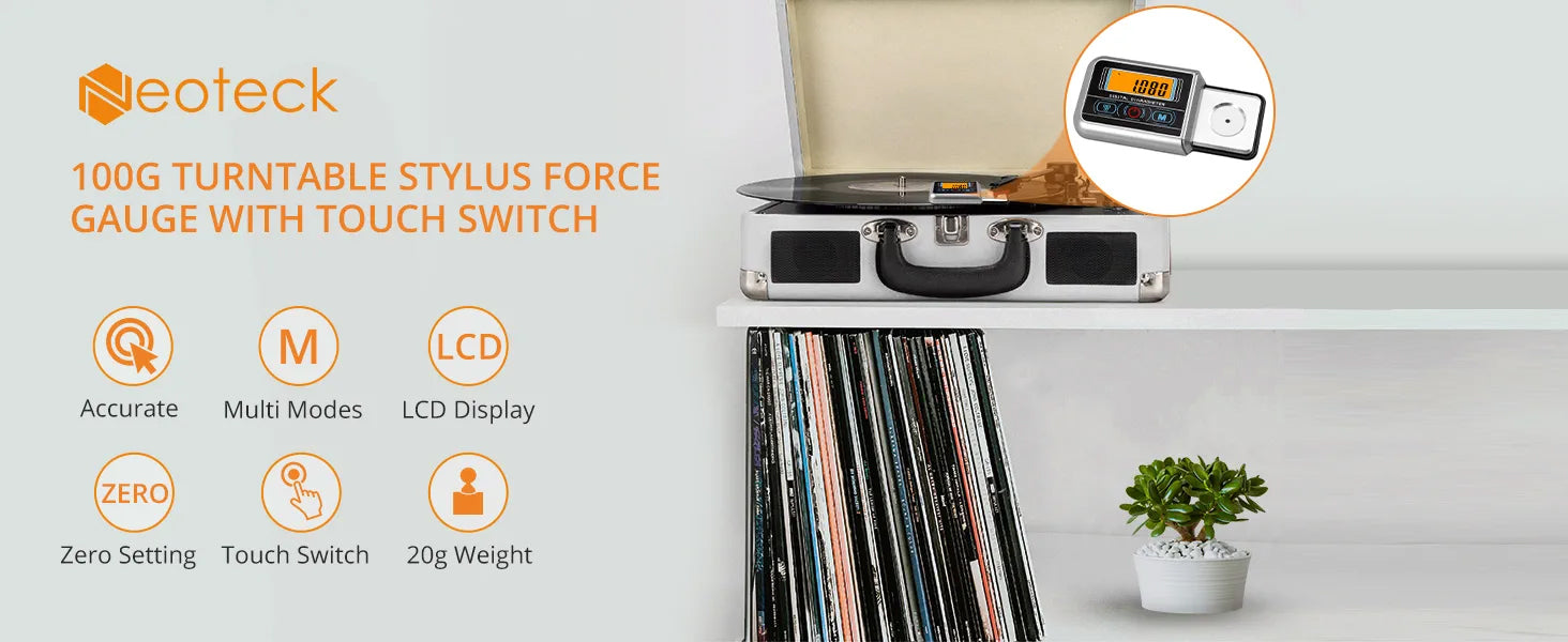 Neoteck Touch Switch Turntable Stylus Force Gauge