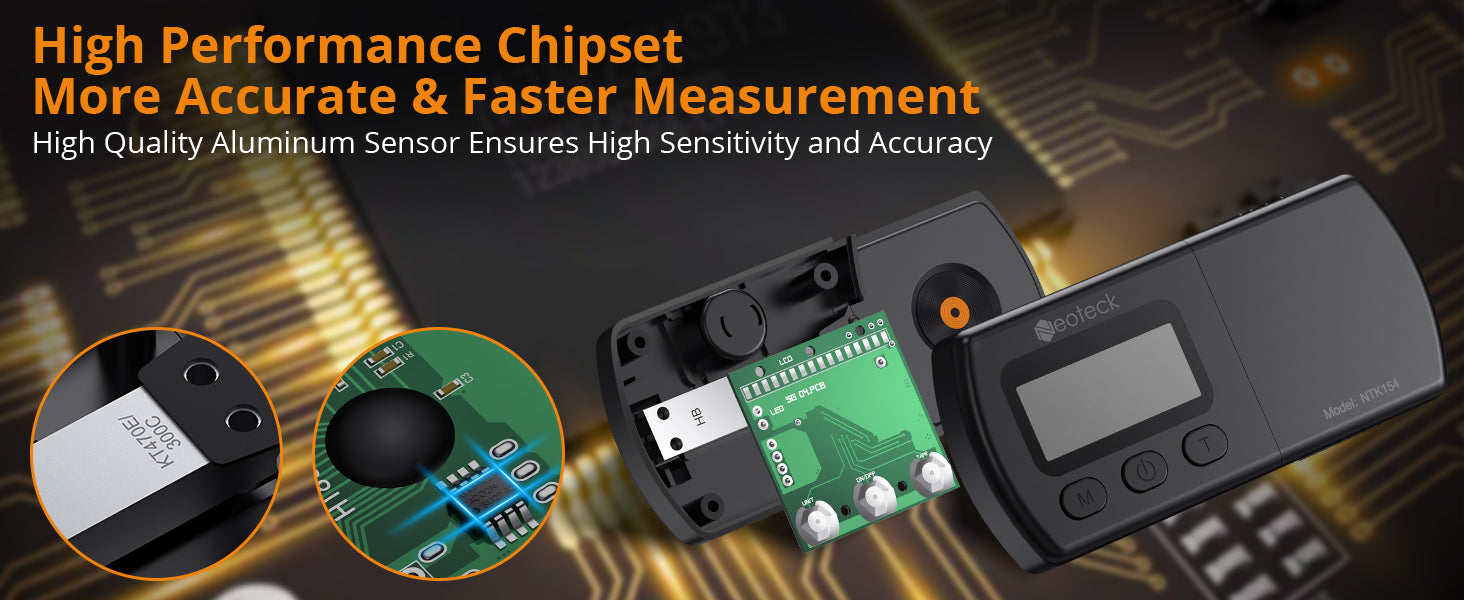 Neoteck Digital Turntable Stylus Force Scale Gauge 0.01g/5.00g LCD Backlight