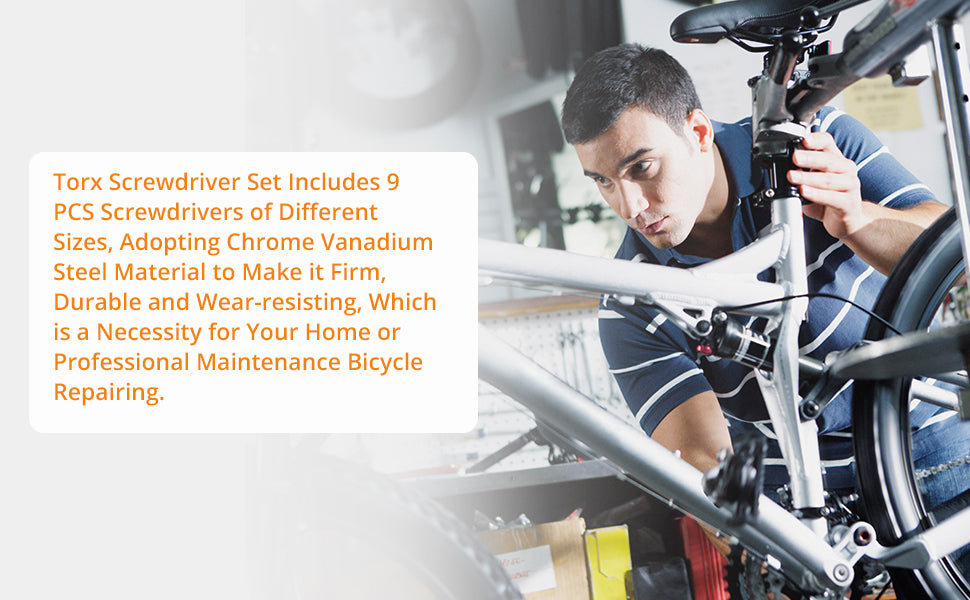 Neoteck Hex Key Set 9 PCS Different Size Metric Star Security Torx Key Set