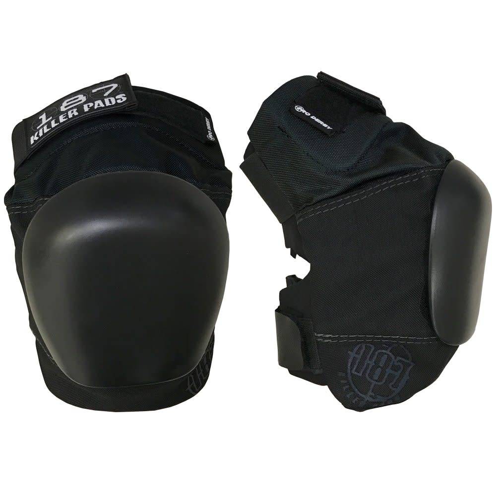 187 PRO DERBY KNEE PADS BLACK / BLACK