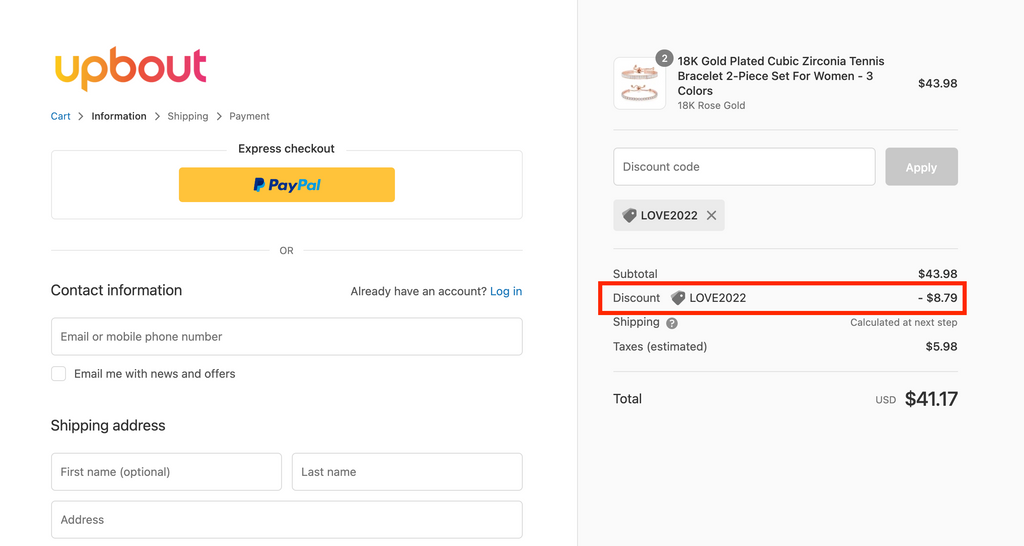 How To Use Discount Code At Checkout upbout