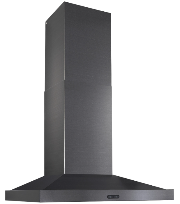 Broan? Elite EW54 Series 30-Inch Wall-Mount Range Hood, 600 Max Blower CFM, Black Stainless Steel EW5430BLS