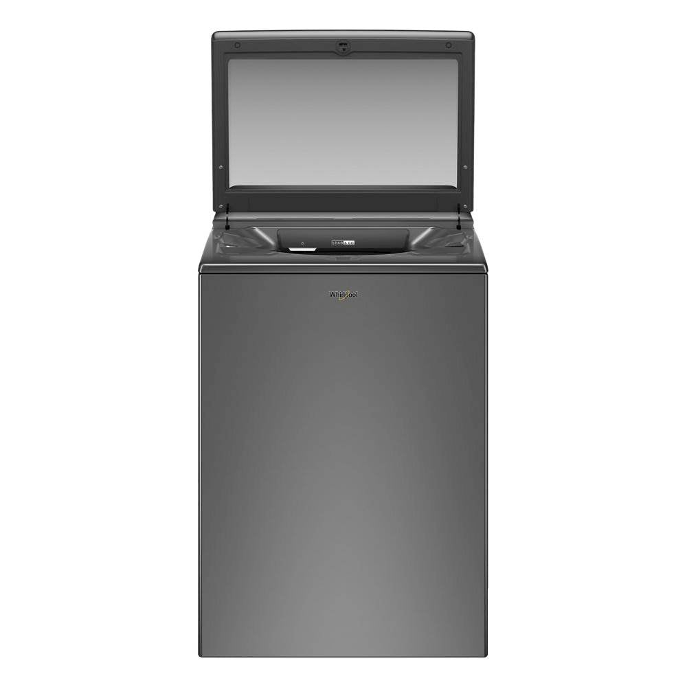 Whirlpool - 5.3 Cu. Ft. High Efficiency Smart Top Load Washer with Load & Go Dispenser - Chrome Shadow - WTW7120HC