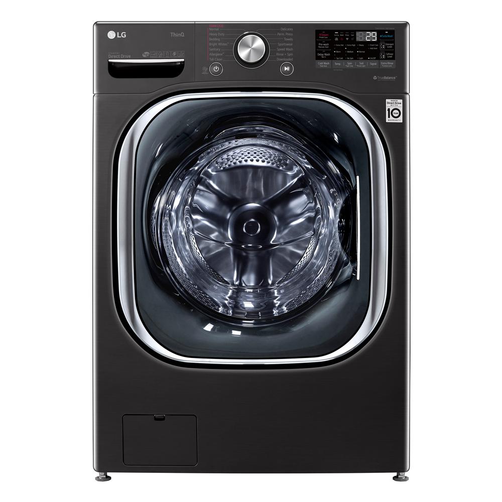 LG 5.0 cu. ft. Mega Capacity Smart wi-fi Enabled Front Load Washer with TurboWash(TM) 360? and Built-In Intelligence - WM4500HBA