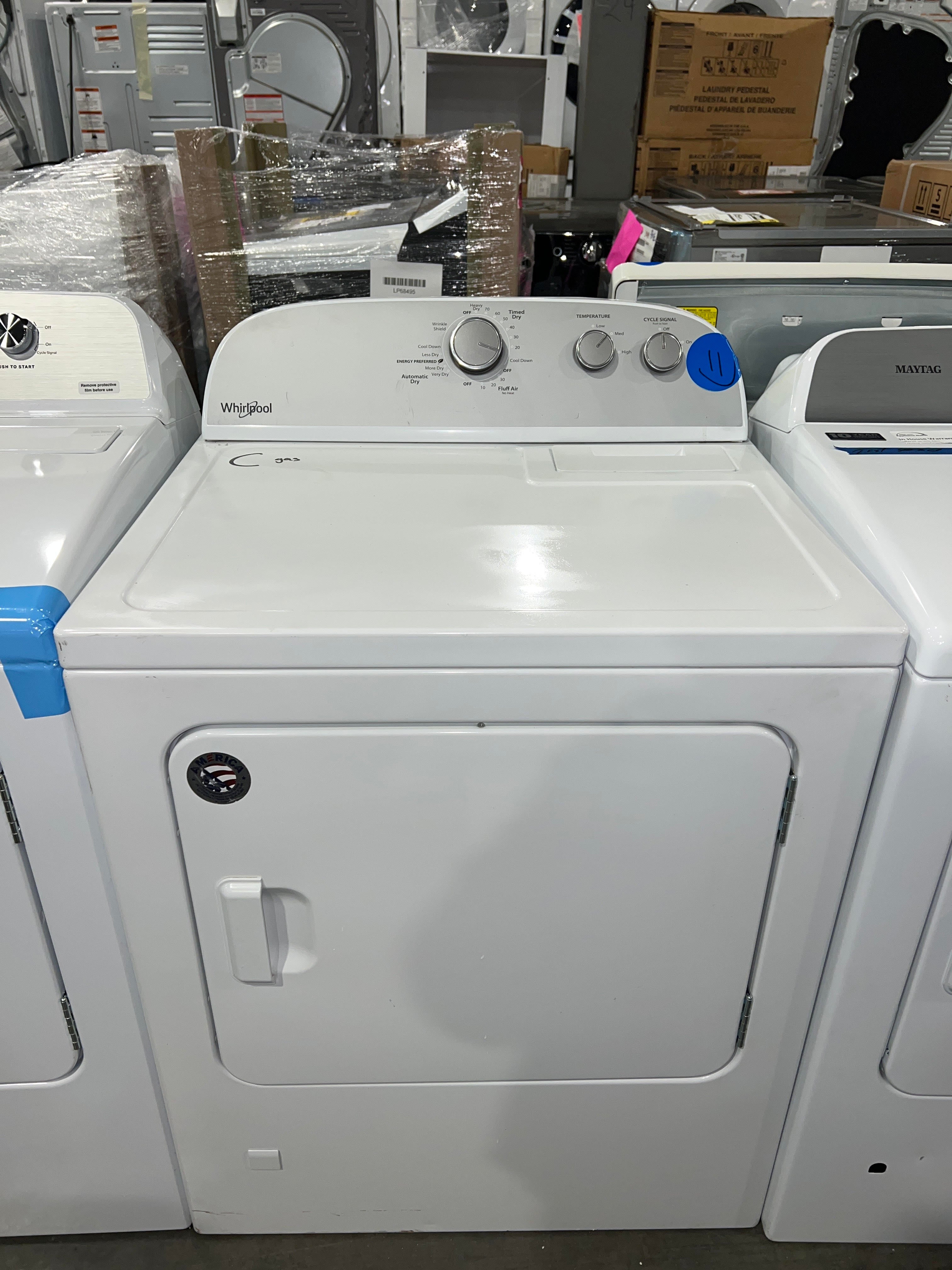 Whirlpool 7.0 cu. ft. Top Load Gas Dryer with AutoDry? Drying System (WGD4950HW)