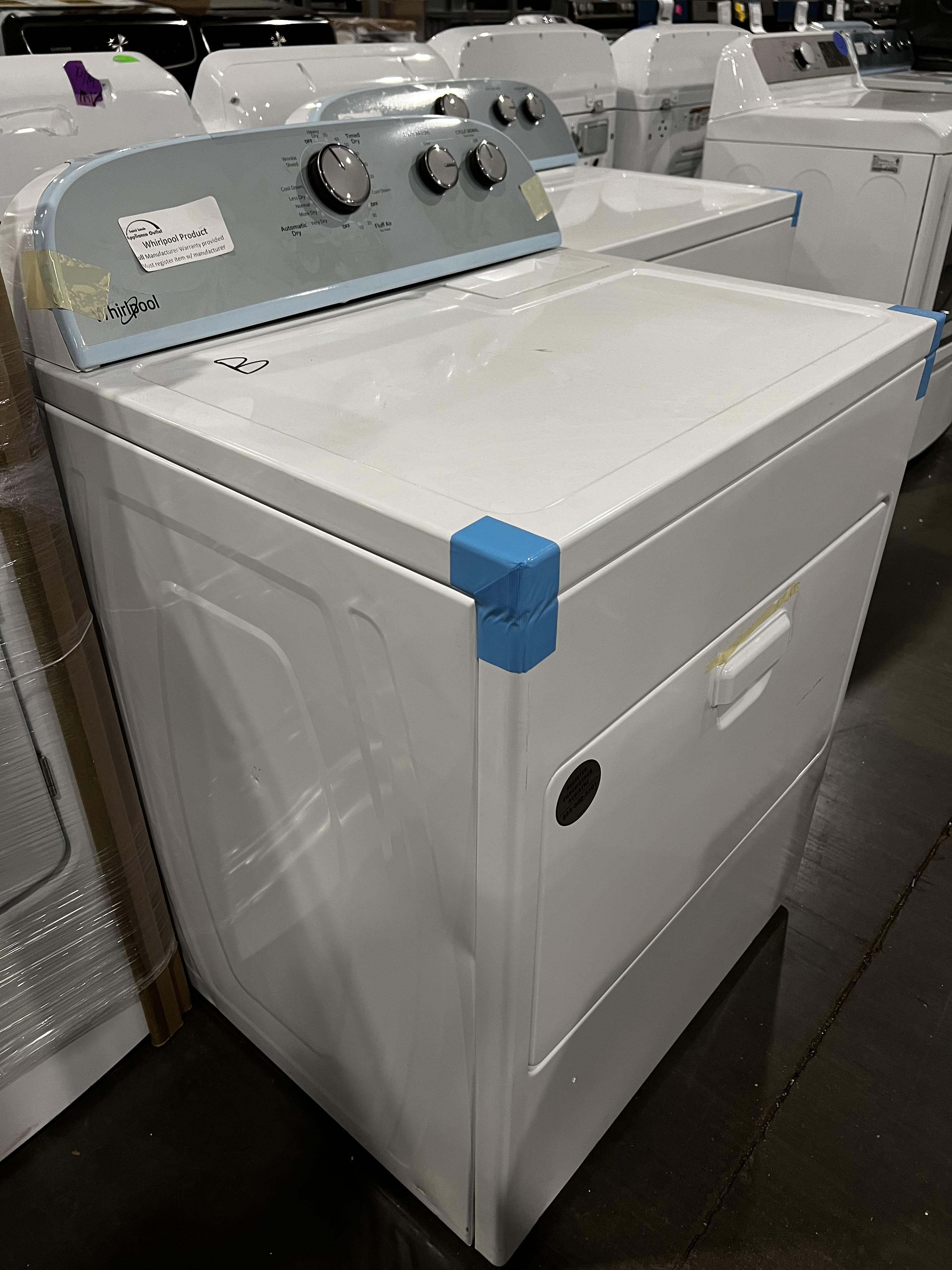 Whirlpool 7.0 cu. ft. Top Load Electric Dryer with AutoDry? Drying System (WED4950HW)