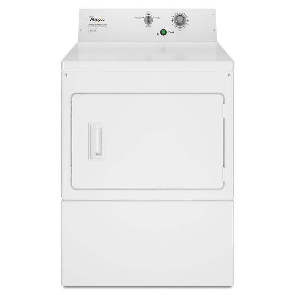 Whirlpool Commercial Electric Super-Capacity Dryer, Non-Coin CEM2795JQ - White